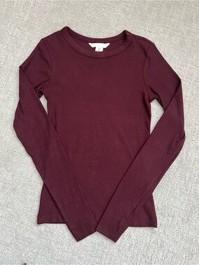 H&M ribbed crew long sleeve
